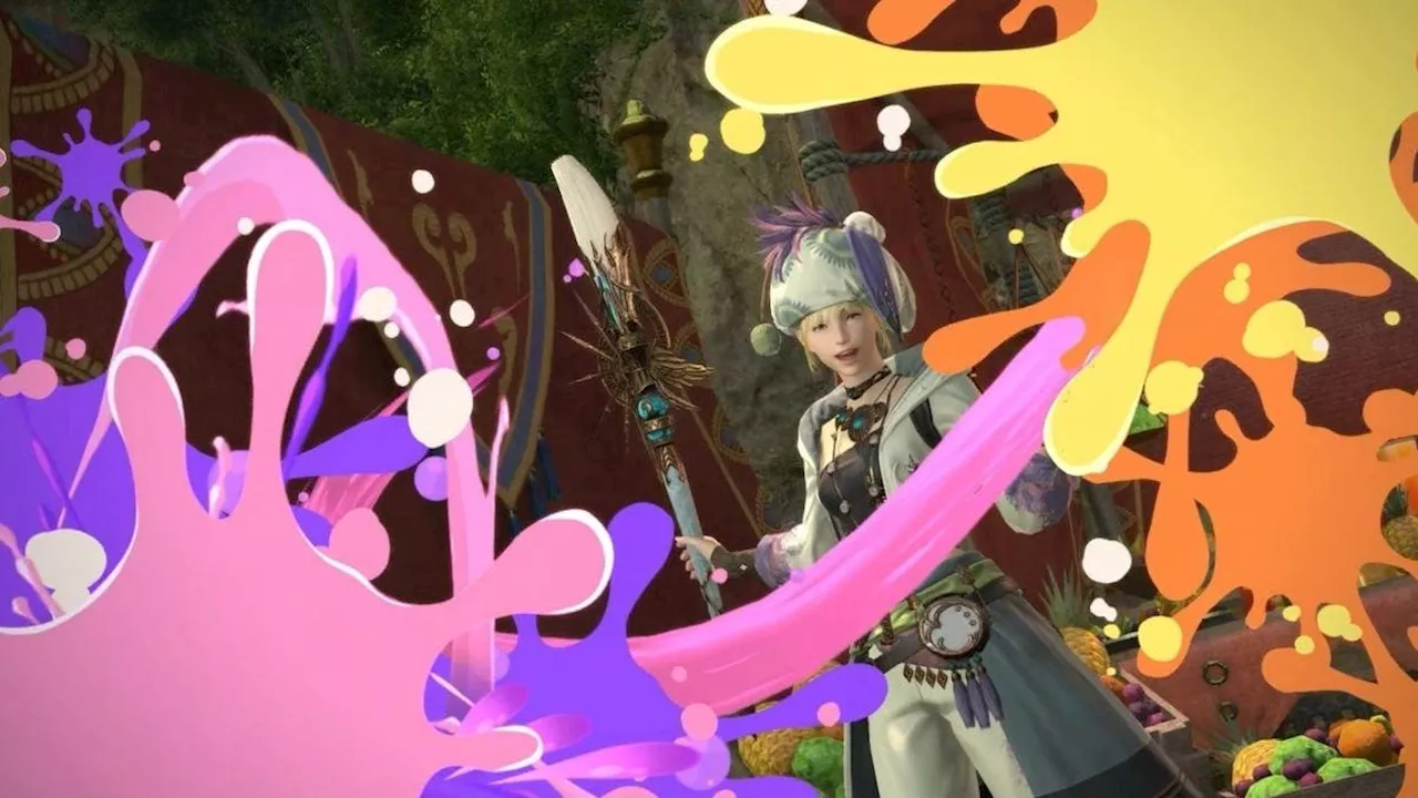 Check Out This Amazing Paintbrush Controller Someone Made For FF14's Brush-Wielding Pictomancers