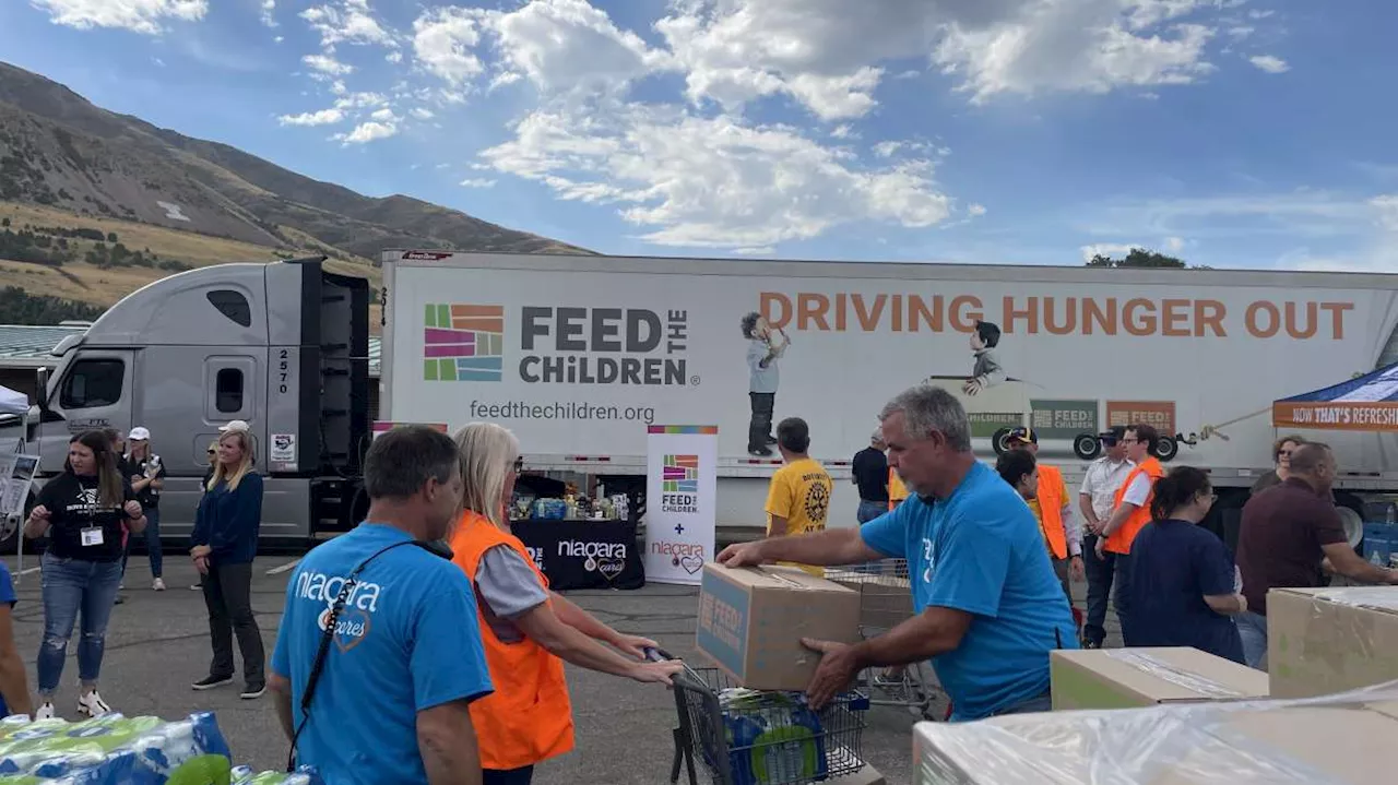 Brigham City resource rally distributes food, hygiene products to 400 families in need