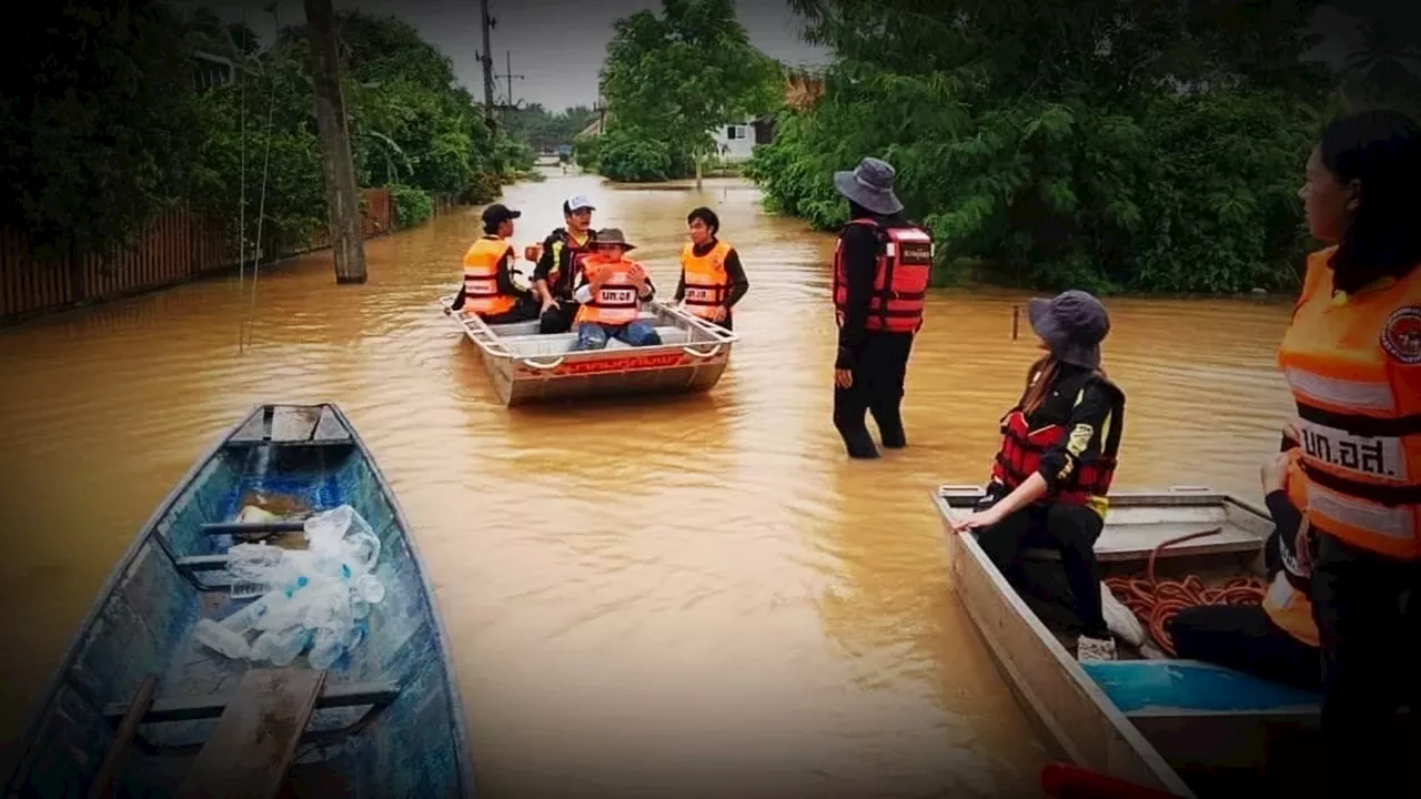 เช็ก 'น้ำท่วม' วันนี้ เชียงราย เชียงใหม่ ตาก สุโขทัย พิษณุโลก อ่างทอง อยุธยา