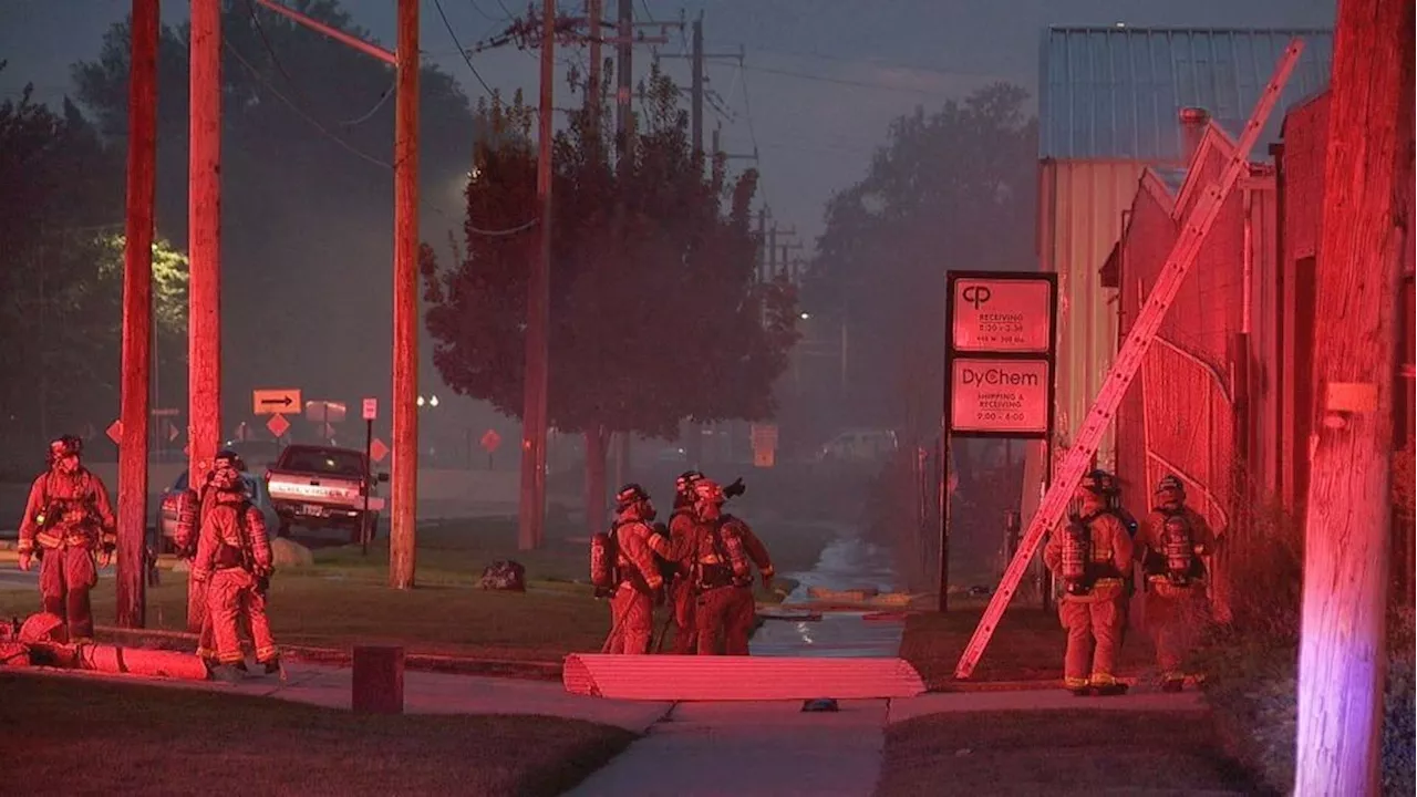 2-alarm fire at SLC manufacturing facility prompts hazmat response, injures firefighter