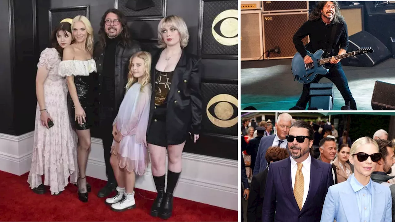 Dave Grohl's teen daughters delete instagram after Foo Fighters' frontman admits fathering a baby girl...