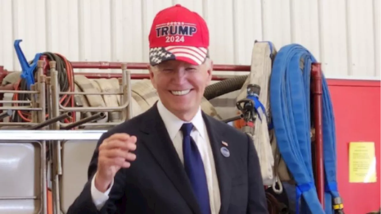 Joe Biden enfile une casquette pro-Donald Trump en Pennsylvanie et surprend