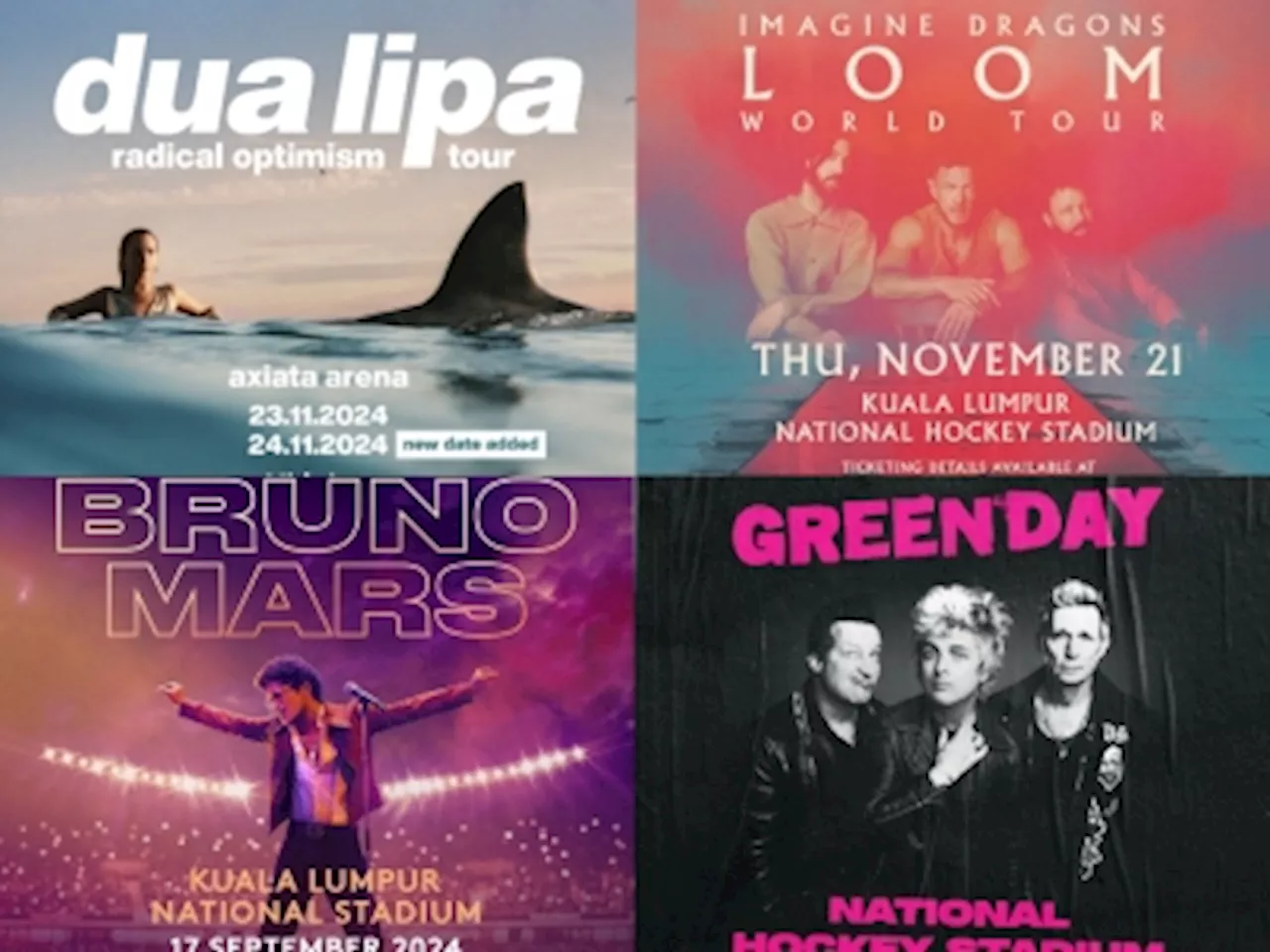 Non-stop music: Malaysia, are you ready? Bruno Mars, Dua Lipa, and Green Day lead big international acts hitting our shores from September onwards