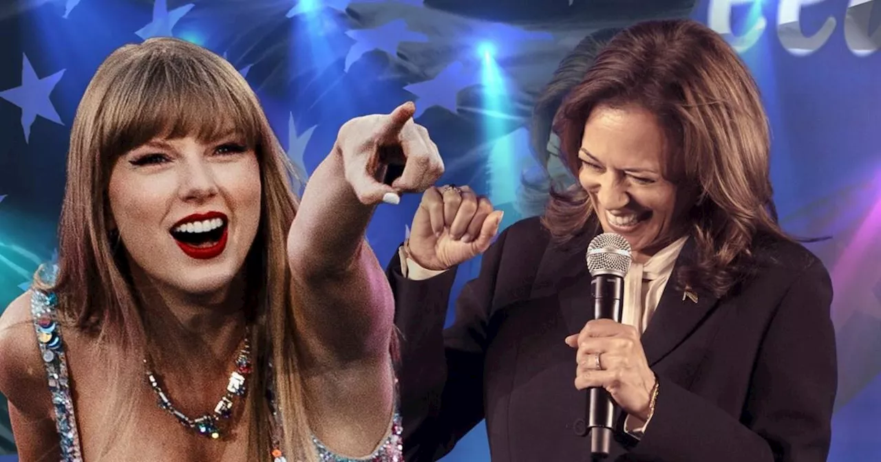 Taylor Swift backs Kamala Harris and calls herself a 'childless cat lady'