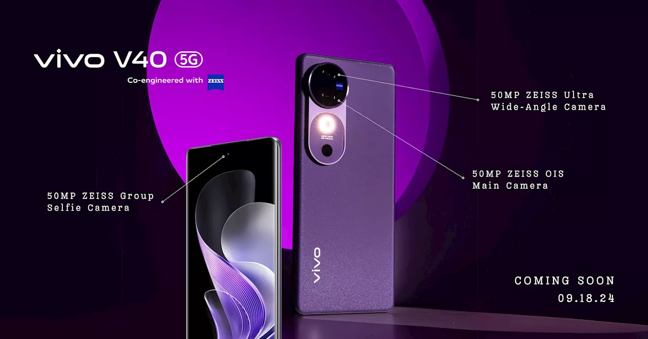 Ready for epic shots? vivo V40 brings 3 50MP ZEISS cameras at your fingertips