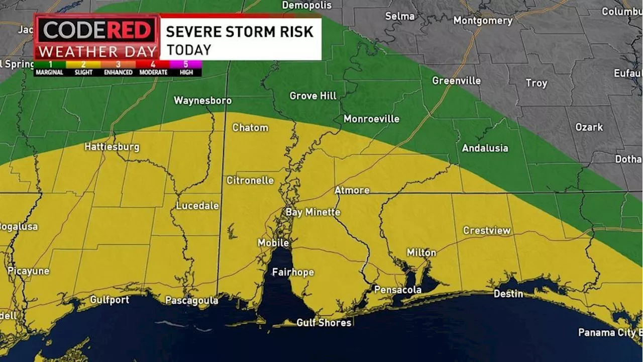 CODE RED Weather Day: Hurricane Francine on track to strike Louisiana today