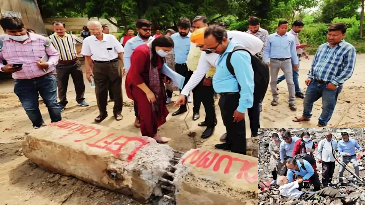 लखनऊ बिल्डिंग हादसा: गिरे टावर के सैंपल में बालू ज्यादा, सीमेंट-मौरंग कम, ट्रांसपोर्ट नगर में जांच तेज