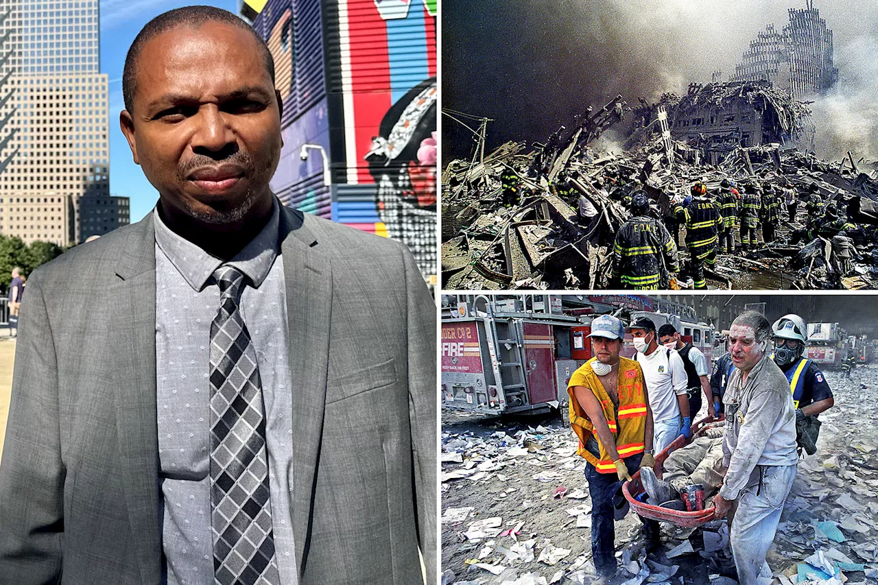  9/11 survivor describes being knocked out by force of Twin Towers collapsing -- as he visits Ground Zero for first time on anniversary