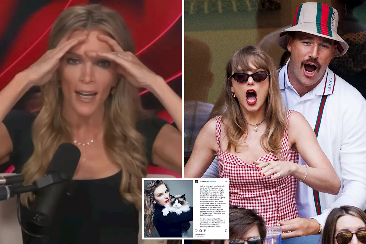 'Eff you, Taylor Swift': Megyn Kelly rips singer for backing Kamala Harris, calls her and Travis Kelce 'elitist snobs'