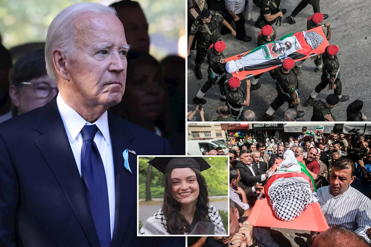 Israel admits its troops 'likely' killed American activist Aysenur Ezgi Eygi, leaving Biden 'outraged'