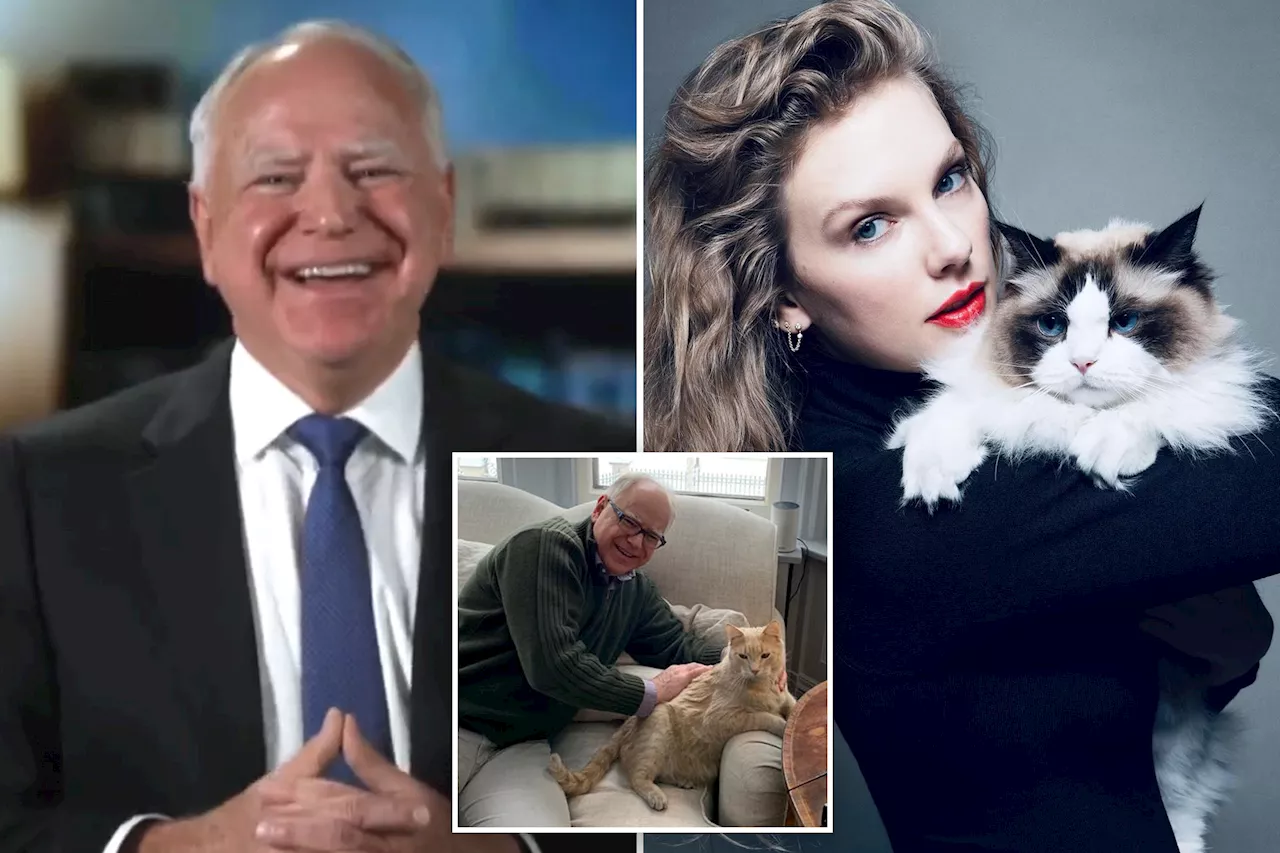 Tim Walz 'grateful' for Taylor Swift's endorsement in 2024 election as 'a fellow cat owner'