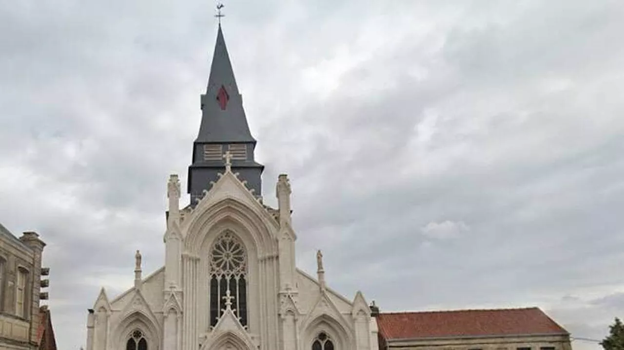 Incendie de l’église à Saint-Omer : la façade menace de s’écrouler, une cagnotte lancée