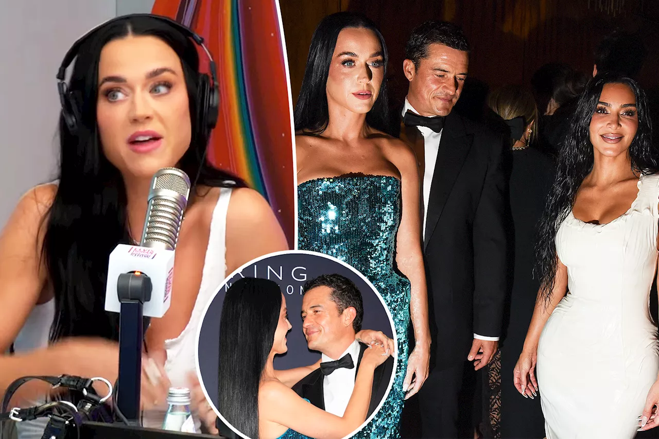 Katy Perry reacts to fiancé Orlando Bloom being caught checking out Kim Kardashian's butt