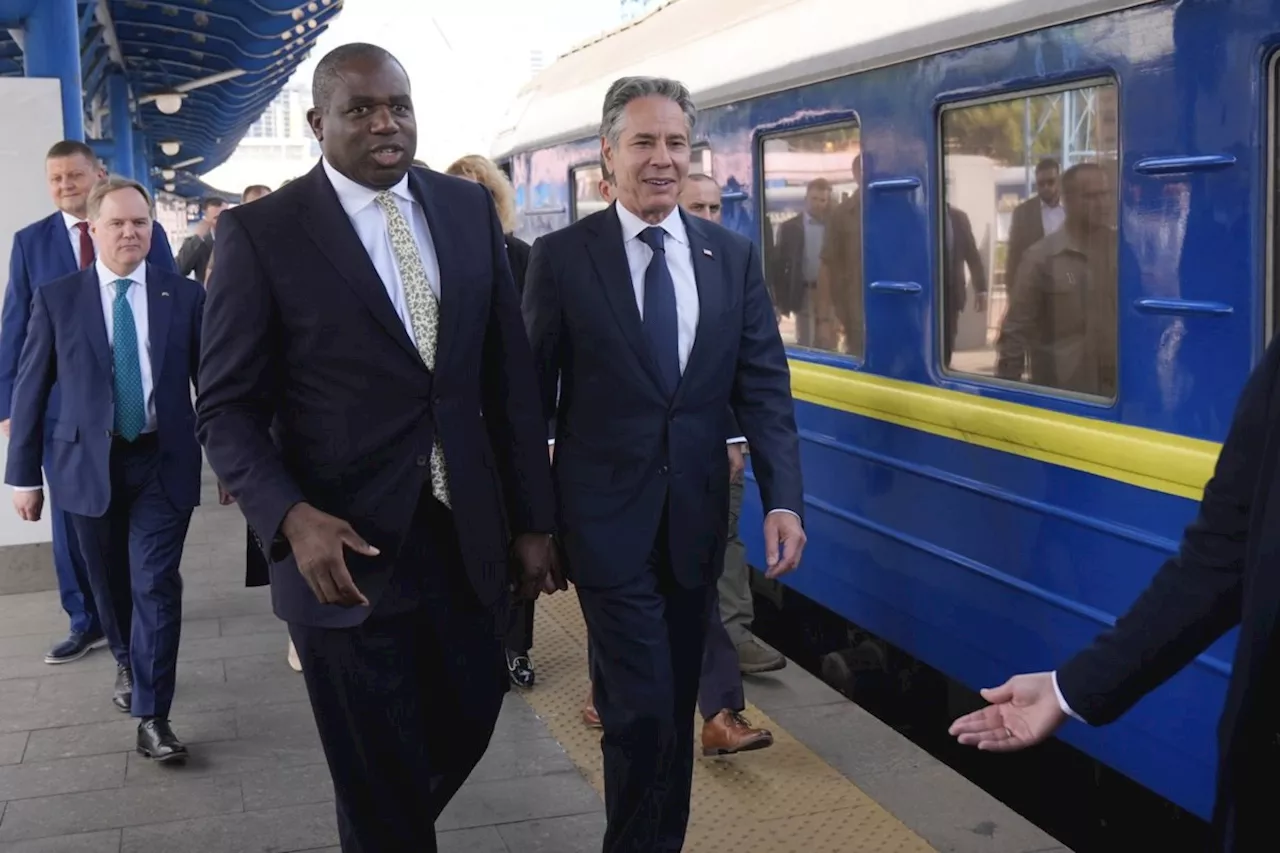 Blinken and Lammy arrive in Kyiv as Ukraine pushes for long-range strikes against Russia