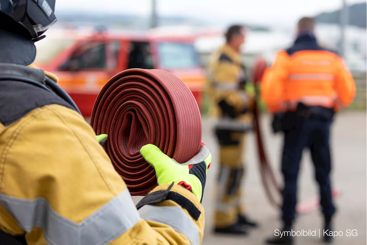 Sargans SG: Küchenbrand in Wohnung – eine Person verletzt