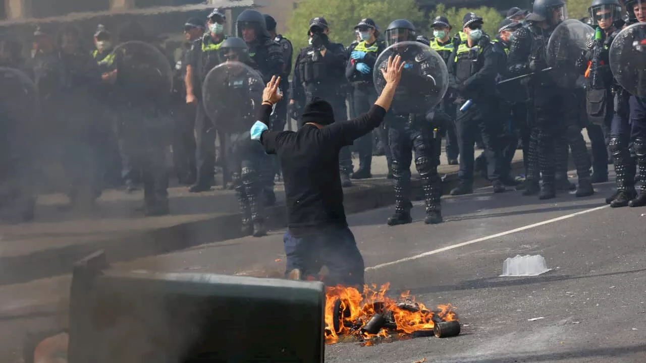 'We'll be back': Activists vow to continue protest after violent clashes in Melbourne