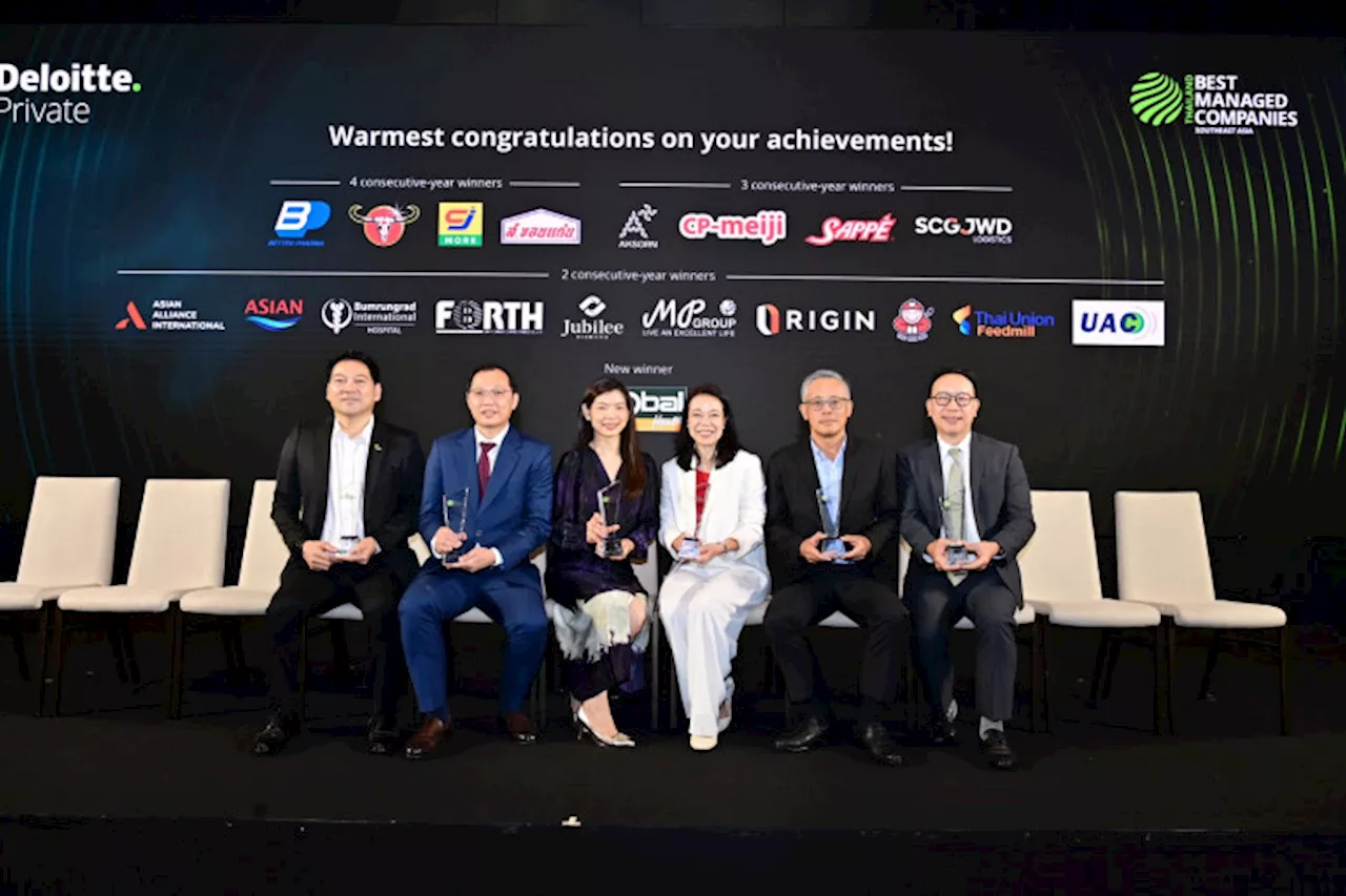 ซีพี-เมจิ คว้ารางวัล Thailand’s Best Managed Companies 2024 ต่อเนื่องเป็นปีที่ 3 ตอกย้ำความเป็นผู้นำในธุรกิจนม ชูธงเรื่องธรรมาภิบาลและการเติบโตอย่างยั่งยืน