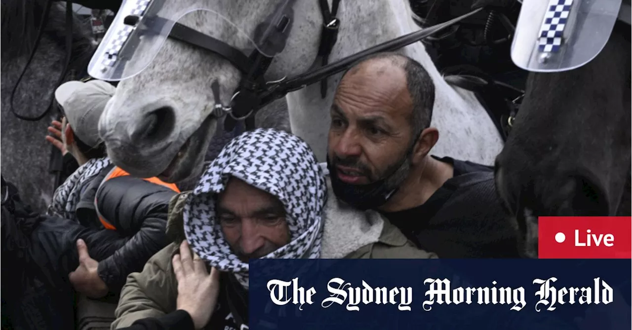 Land Forces 2024 protests LIVE: Thousands of demonstrators disrupt Melbourne weapons expo