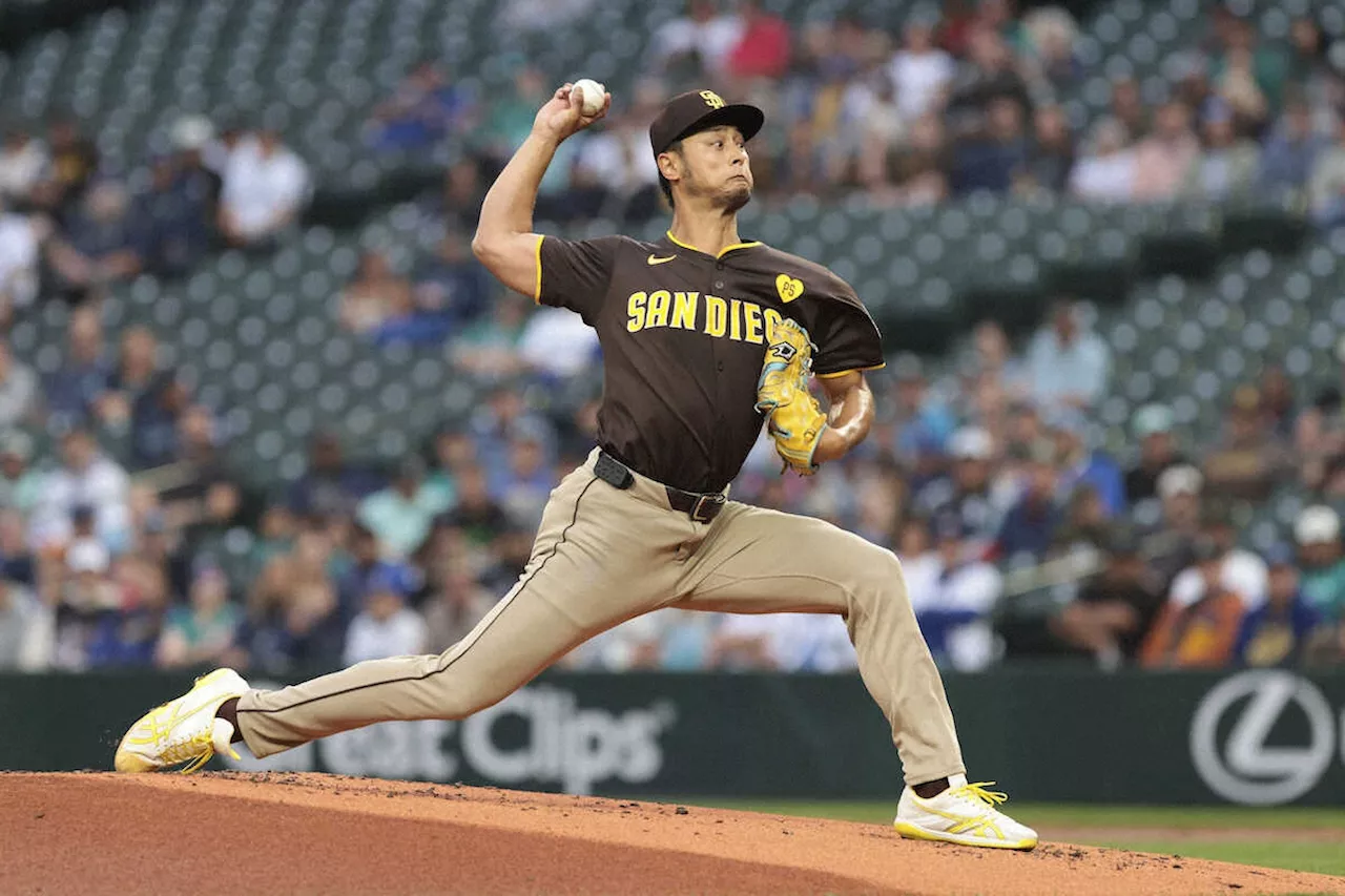 ダルビッシュ 5回まで2失点の好投で勝利投手の権利 野茂英雄に並ぶ日米通算201勝なるか