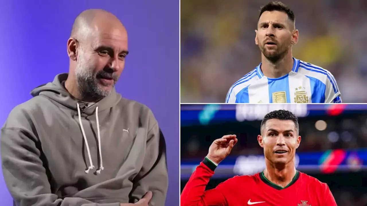 Pep Guardiola didn't hesitate when settling the GOAT debate between Lionel Messi and Cristiano Ronaldo