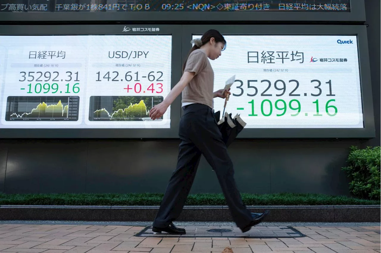 Asian markets drop on economy worries, yen rallies