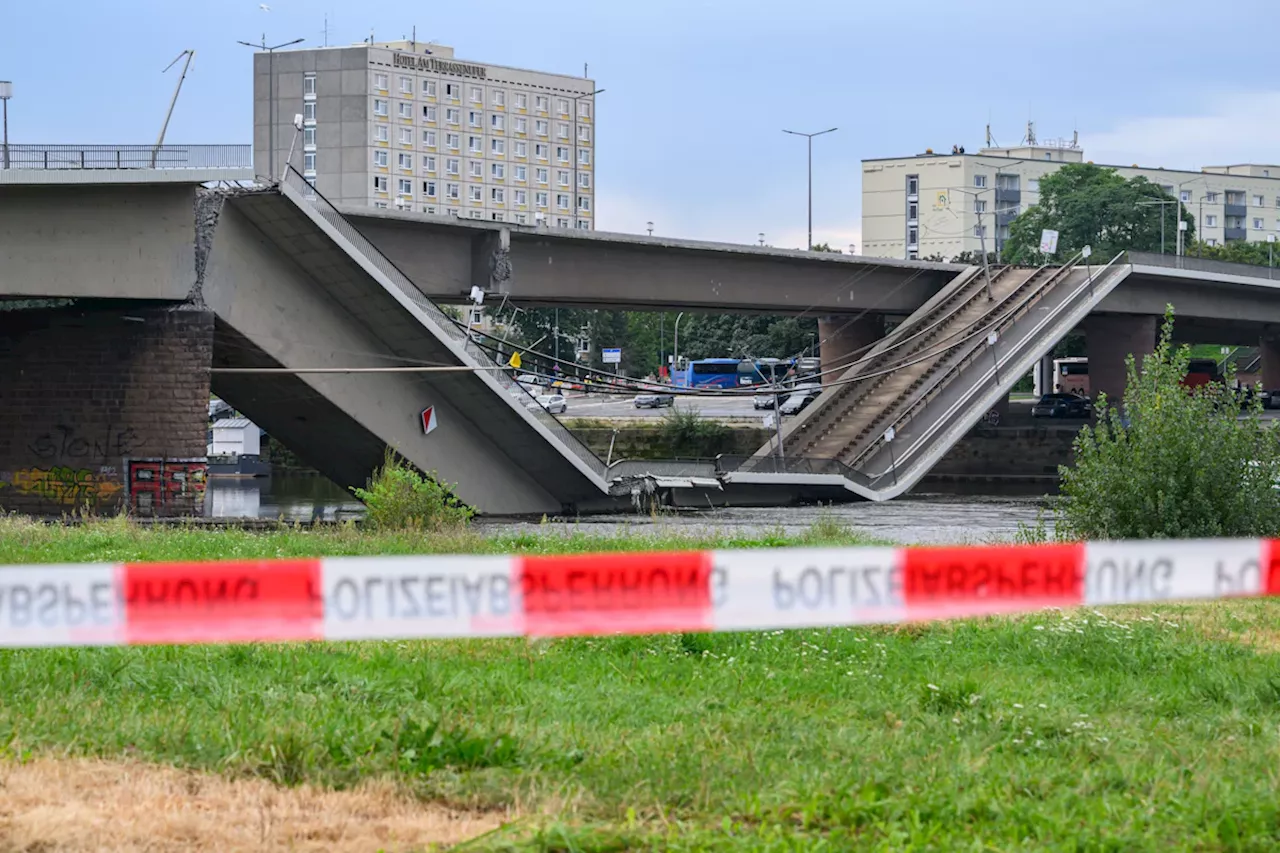 Dresden: Teile der Carolabrücke eingestürzt - weitere Teile gefährdet