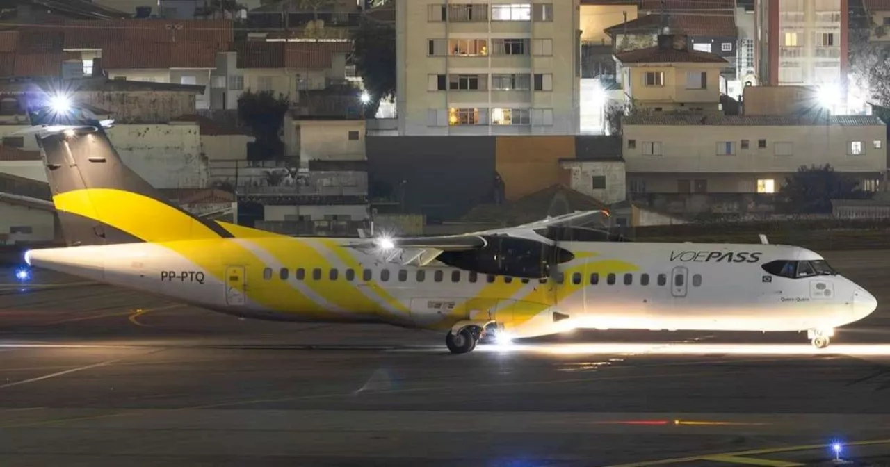 Avião da Voepass com destino a SP tem problema técnico e retorna para MG