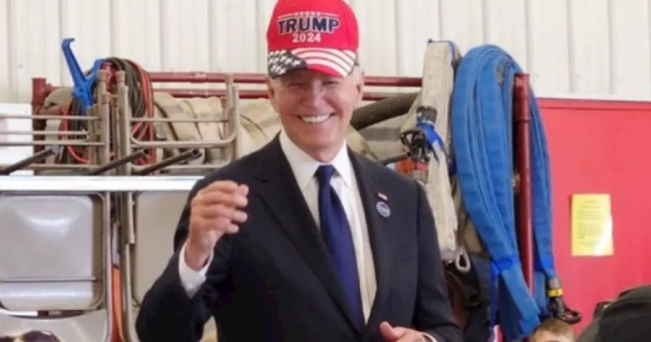 Joe Biden é fotografado usando boné em apoio a Donald Trump; vídeo