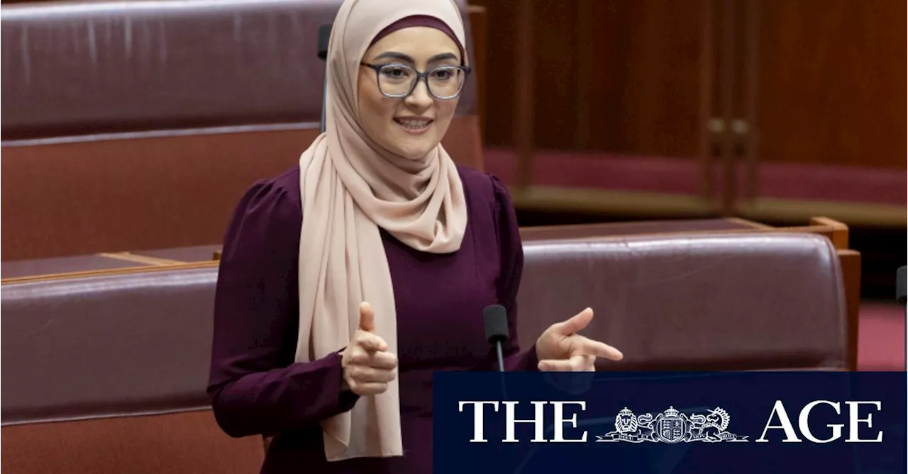 ‘Catch a dub’: Fatima Payman tries to make ‘skibidi’ happen in the Senate