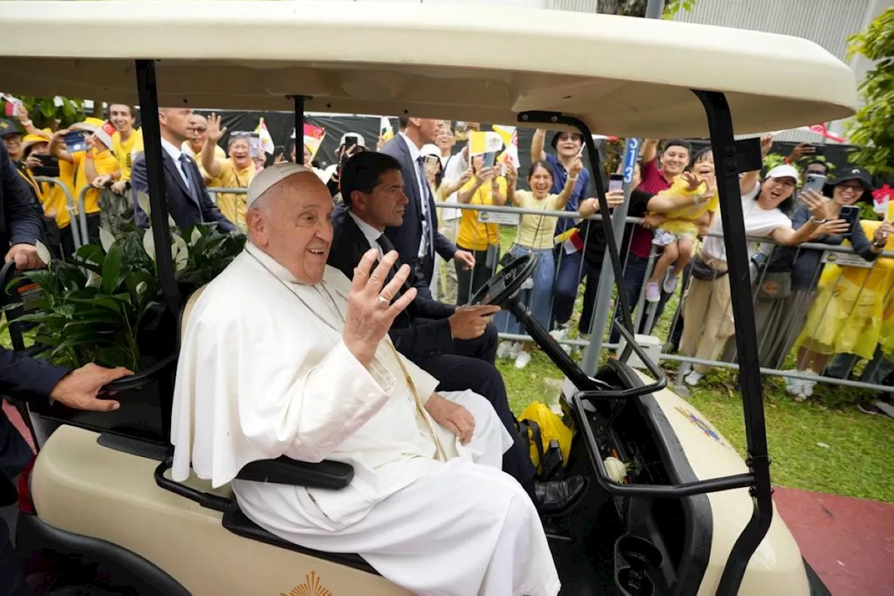 Pope nears end of Asia-Pacific tour with Singapore visit