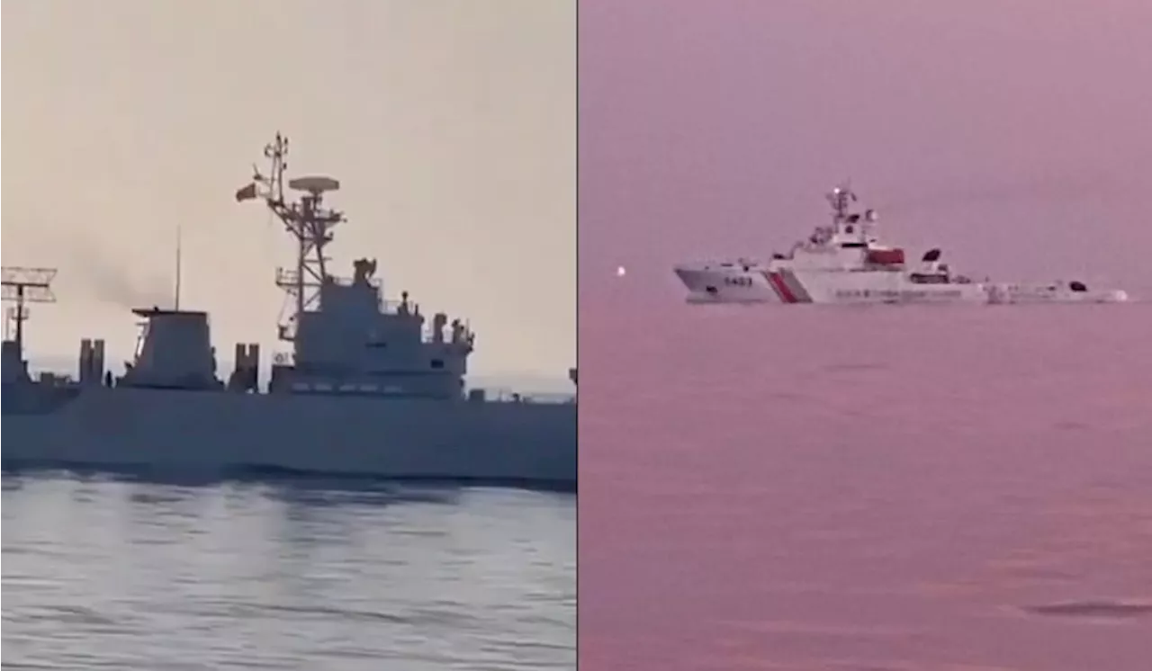 [Watch] Tensions Rise As Chinese Naval Frigate Spotted Near Malaysian Oil Rig In South China Sea