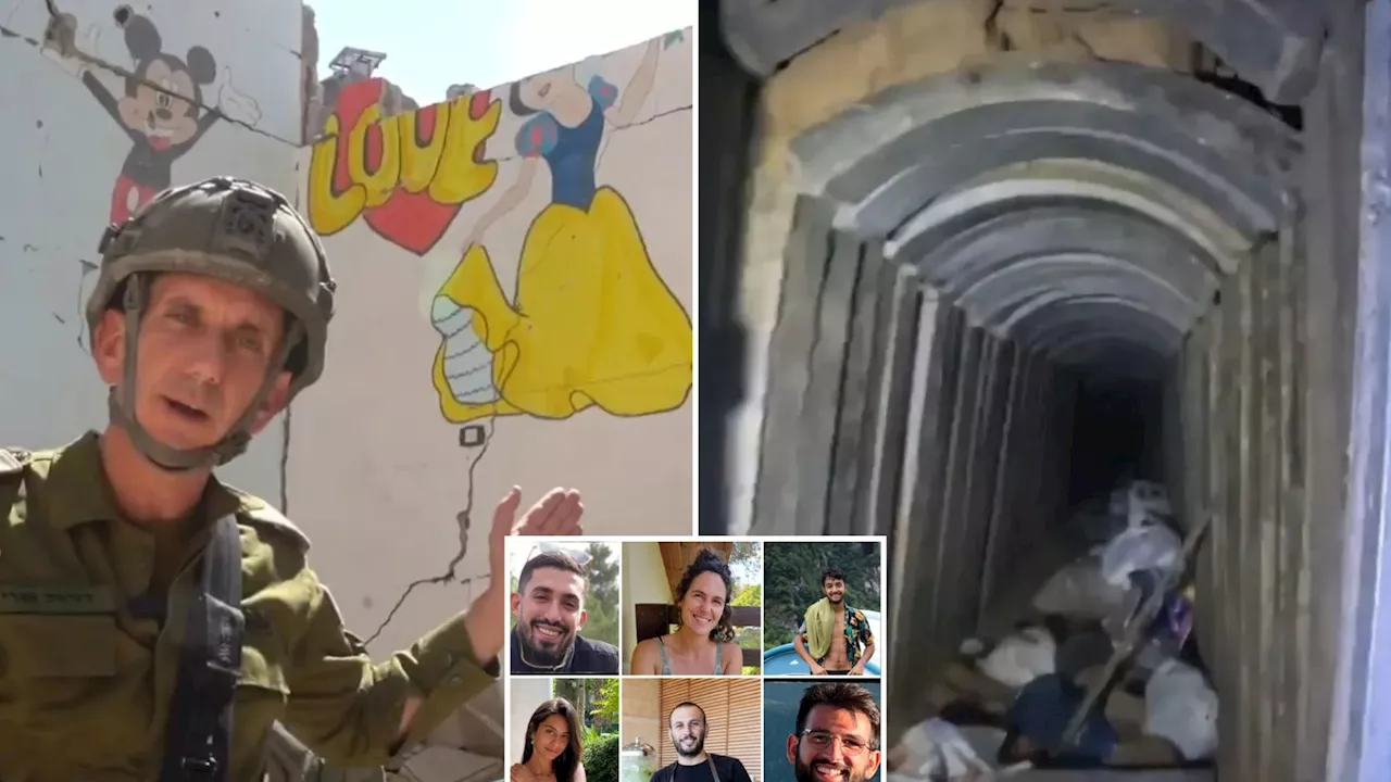 Inside sprawling Hamas tunnels 65ft below ground where 6 Israeli hostages were murdered by terror thugs...