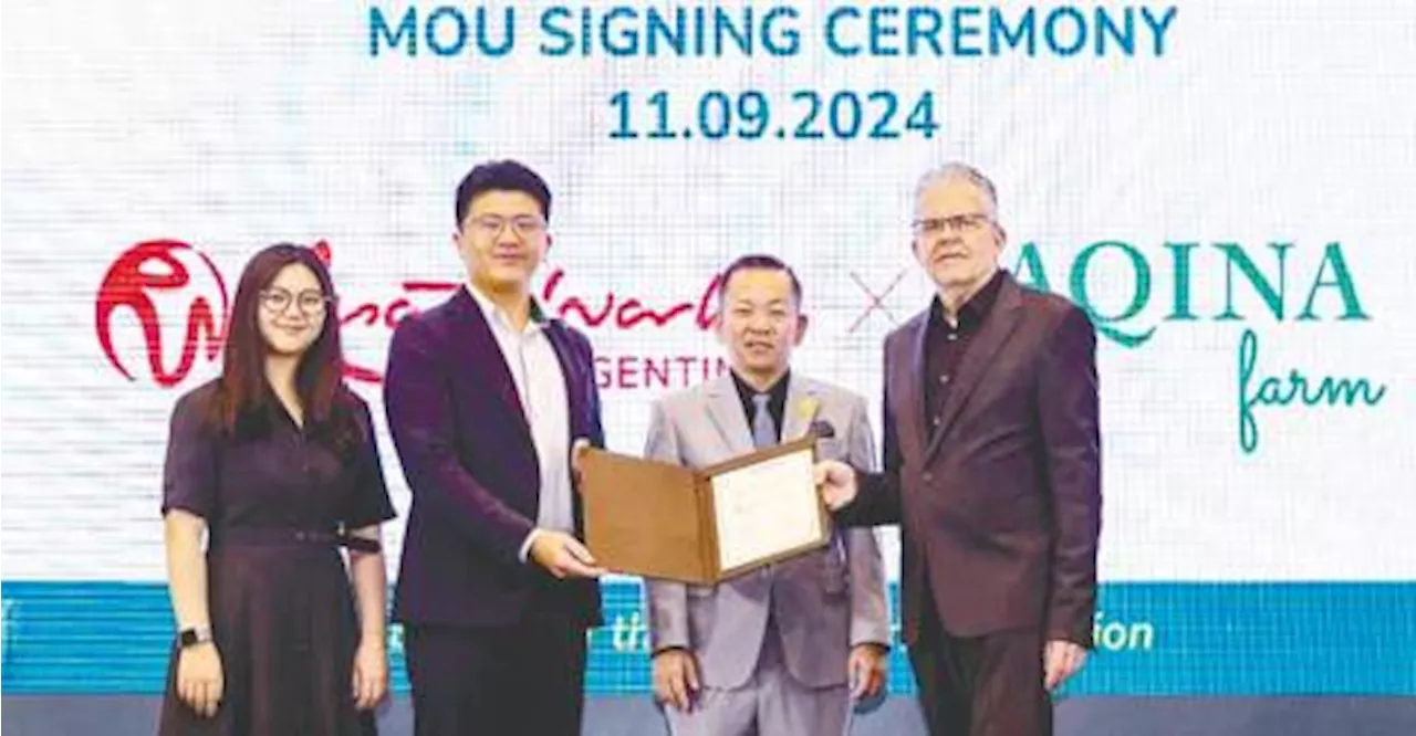 Resorts World Genting signs MoUs with Nestle and Aqina Farm