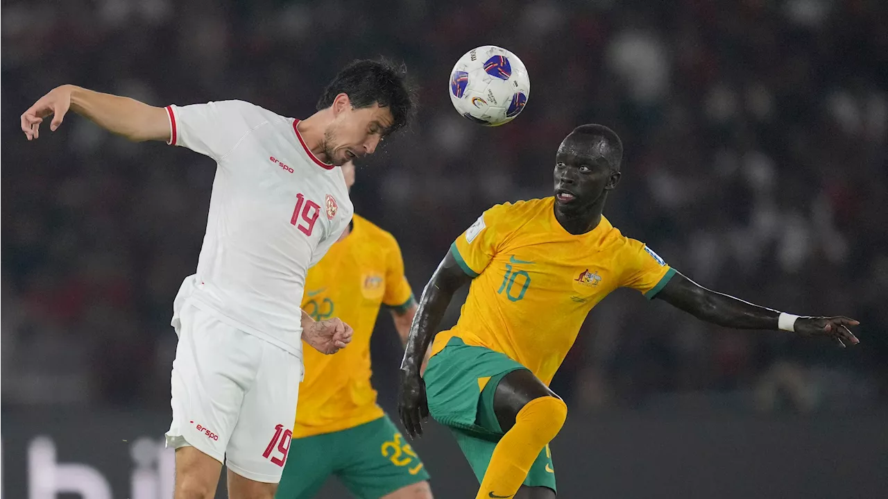 Australia held to draw by Indonesia in World Cup qualifying, China loses to Saudi Arabia