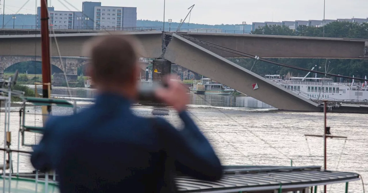 Bilder der eingestürzten Brücke