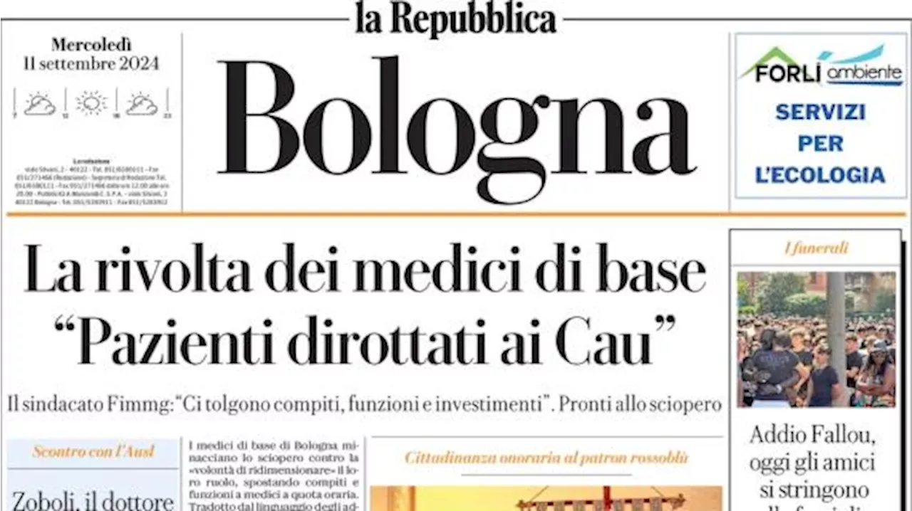 Repubblica (ed. Bologna): 'Saputo è tutto bolognese: Dall'Ara sarebbe fiero'