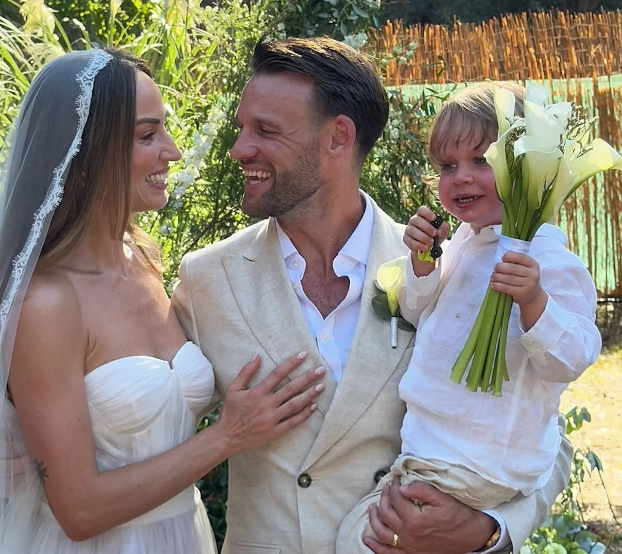 Irish model Daniella Moyles marries partner Andrew Kenny in Greek ceremony