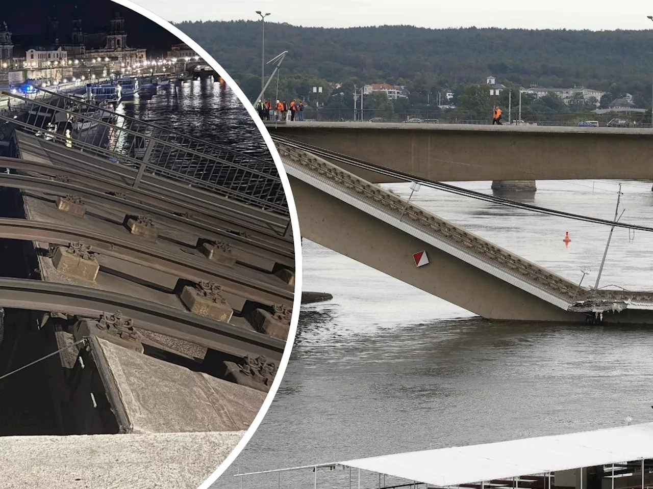 An der Katastrophe vorbeigeschrammt - Brückeneinsturz in Dresden