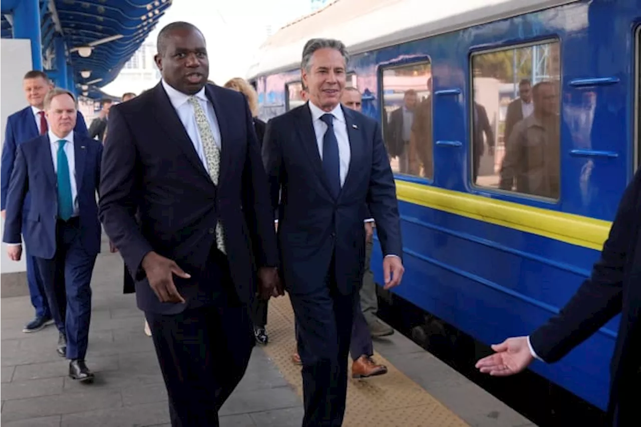 Blinken and Lammy arrive in Kyiv as Ukraine pushes for long-range strikes against Russia