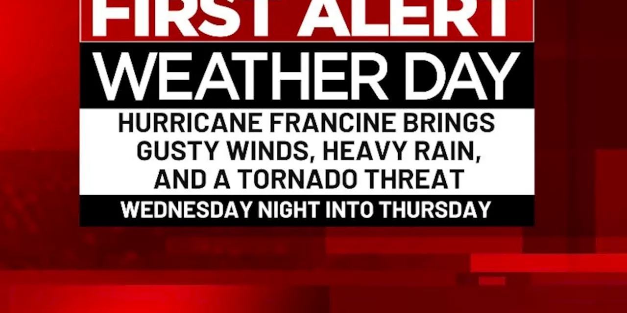 First Alert Weather Day issued for Wednesday night into Thursday