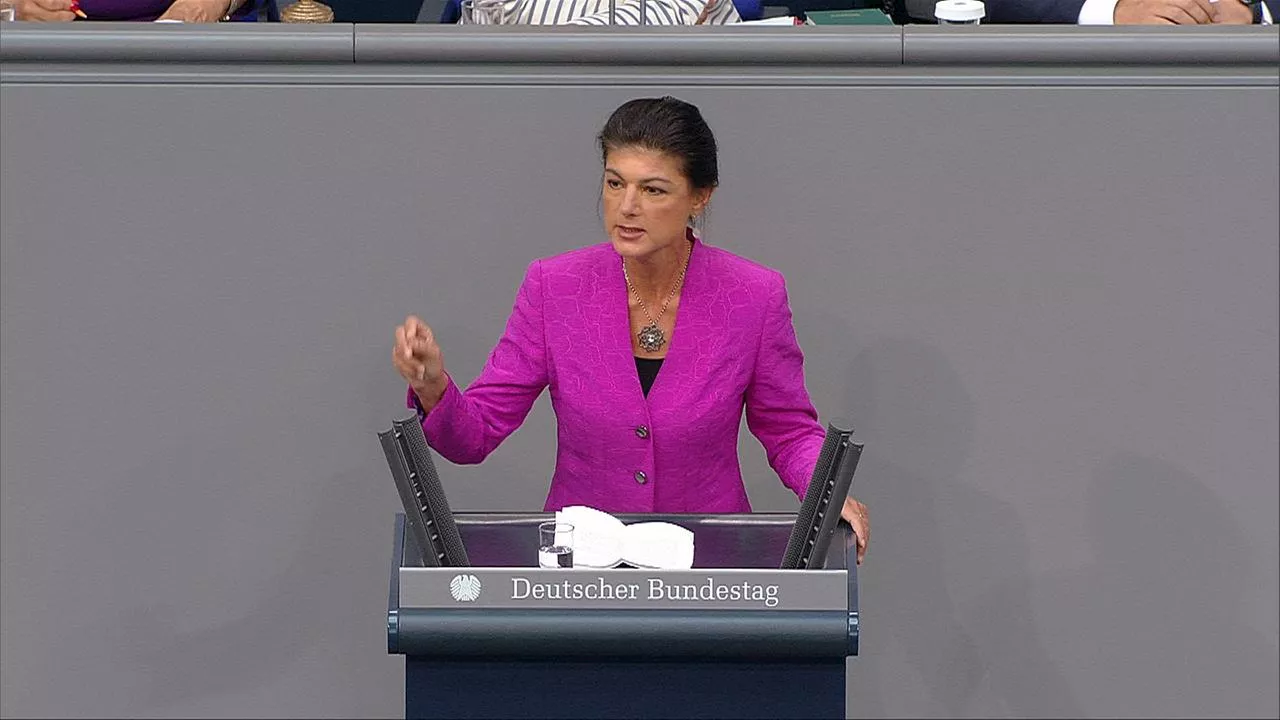 Sahra Wagenknecht in der Generaldebatte