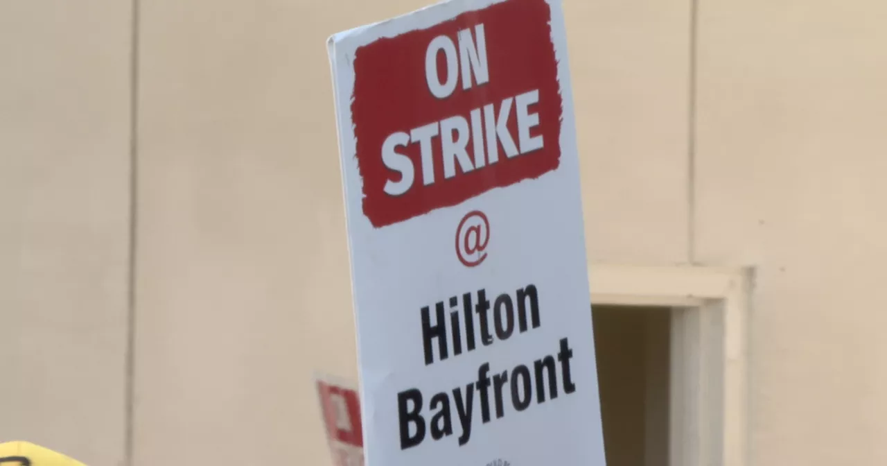 Negotiations resume as Hilton San Diego Bayfront hotel workers strike for 12th day