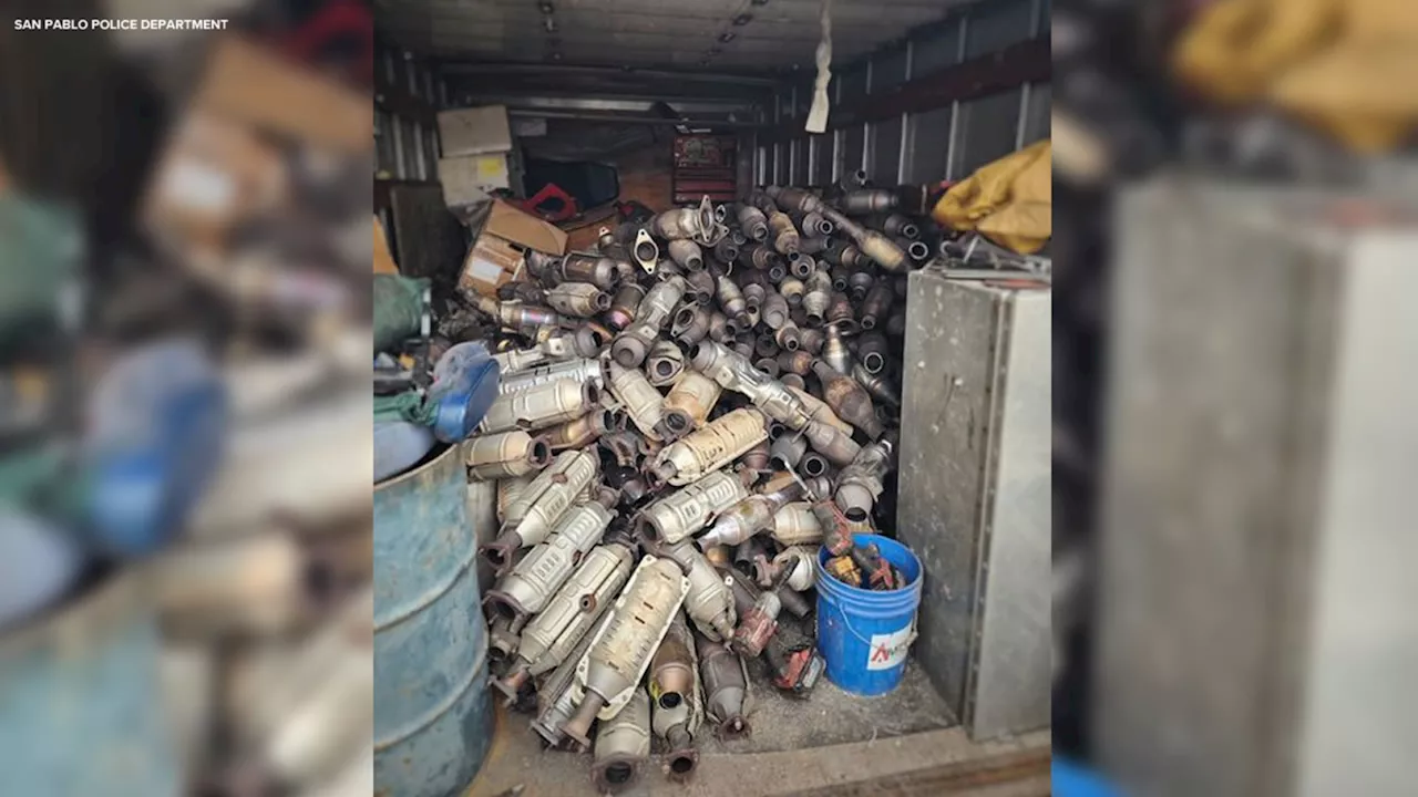 More than 700 stolen catalytic converters recovered at Bay Area recycling center