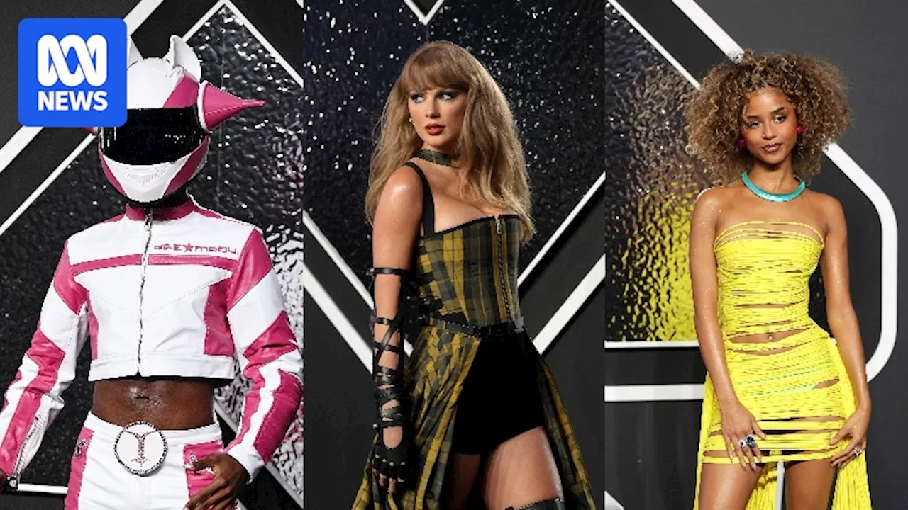 VMAs red carpet: Taylor Swift, Sabrina Carpenter, Chappell Roan and a Dorito chip step out for music's big night