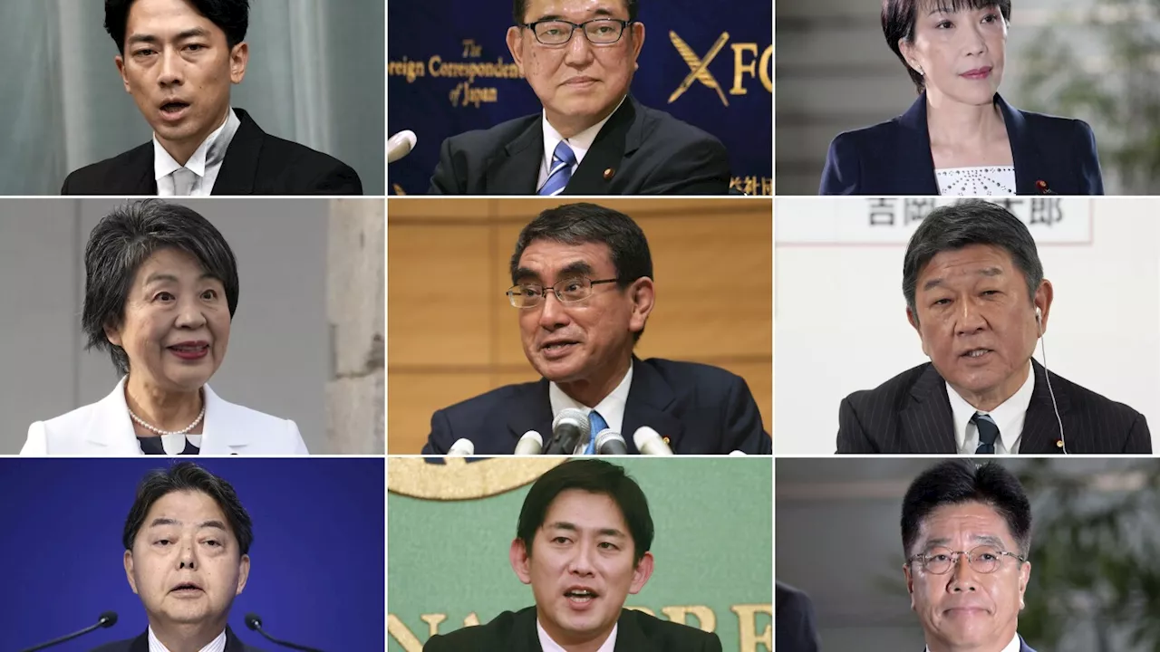 The candidates to be Japan's next leader include a former premier's son and a defense expert