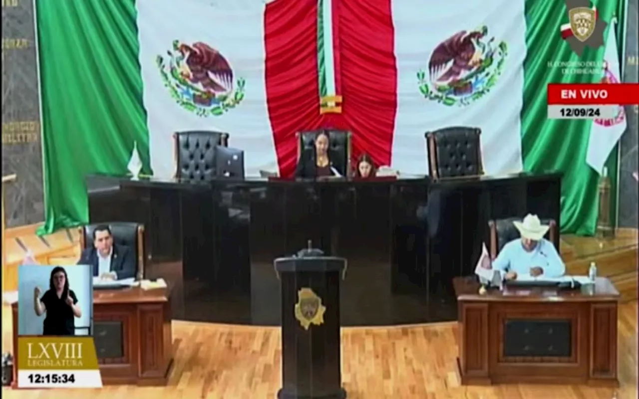 En Chihuahua: Diputados quitan del orden del día discusión de la Reforma Judicial