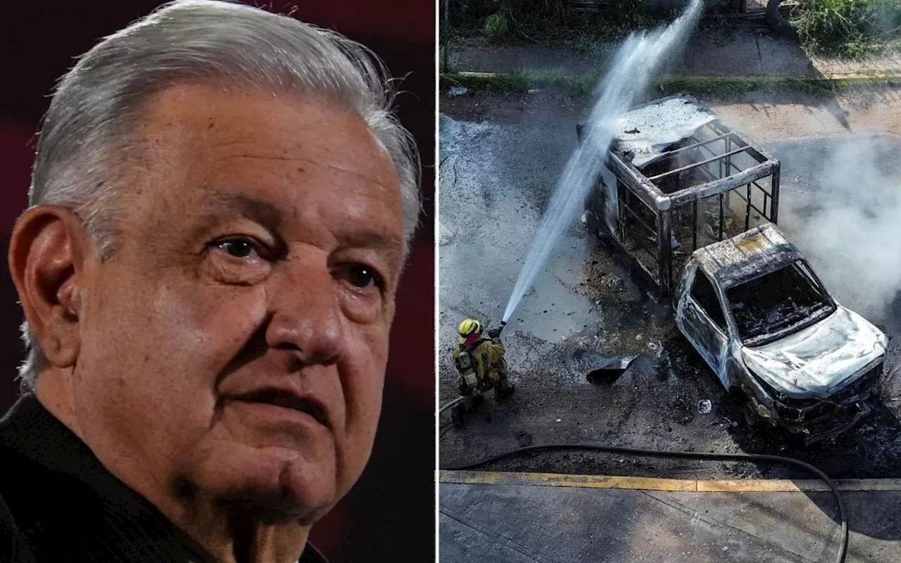 Hay 'suficiente presencia' del Ejército por la violencia en Sinaloa: AMLO