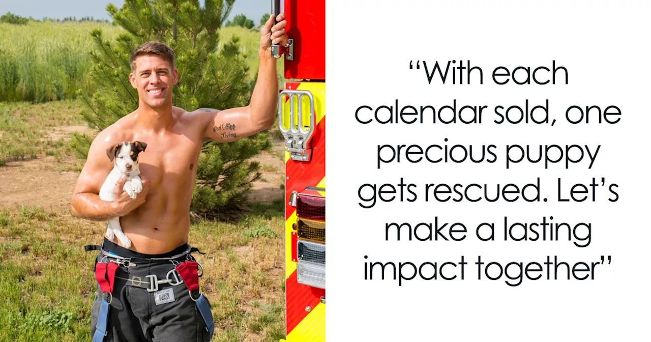 Shirtless Firefighters Raise Funds for Puppies With Annual Calendar