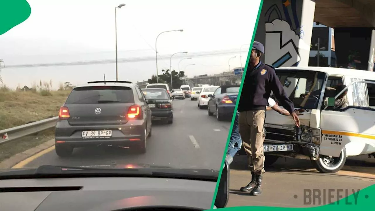 “Selfish”: Taxi Driver Crashes Into VW Polo at Joburg Intersection and Has Meltdown, SA Stunned