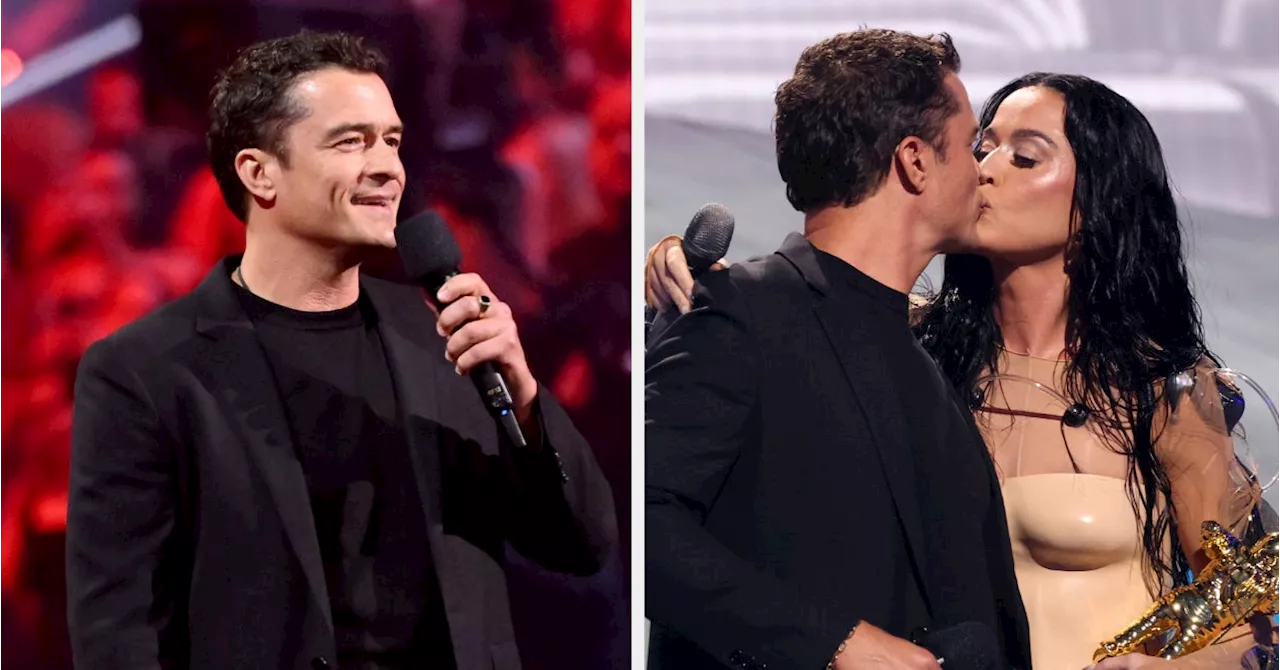 Orlando Bloom Introduced Katy Perry By Her Real Name While Honoring Her At The VMAs, And It’s Seriously Sweet